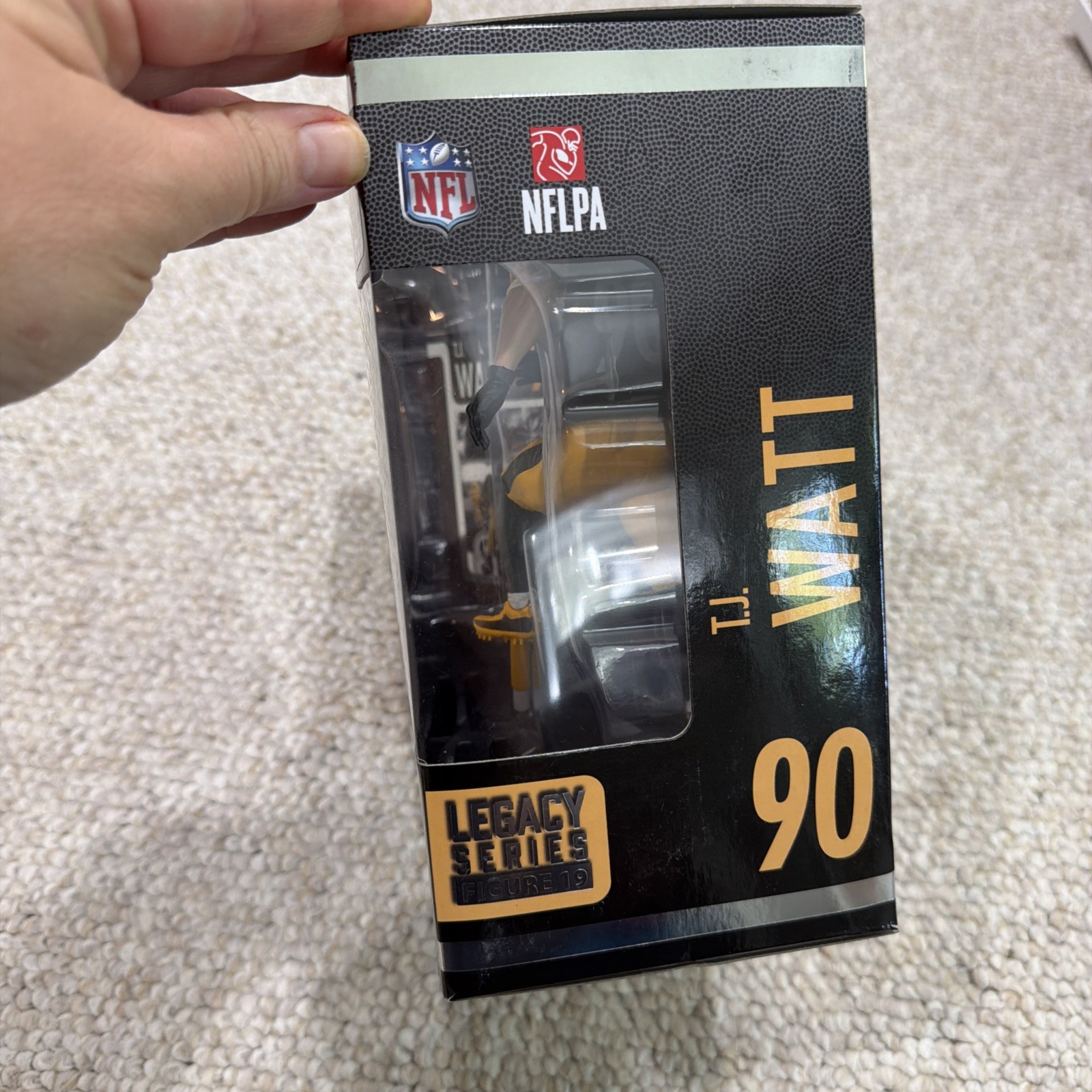NIB! McFarlane NFL Sports Picks T. J. Watt Pittsburgh Steelers Figure #19 Black