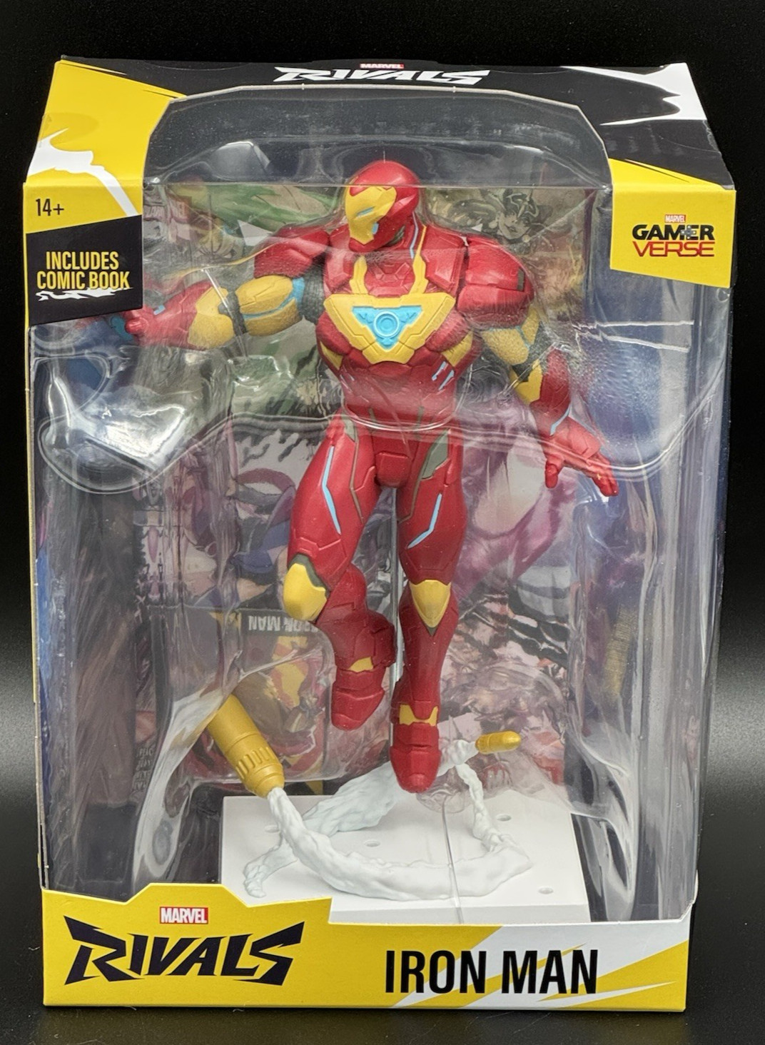 Marvel Rivals Iron Man Collectible Figure With Comic Book McFarlane Toys NIB