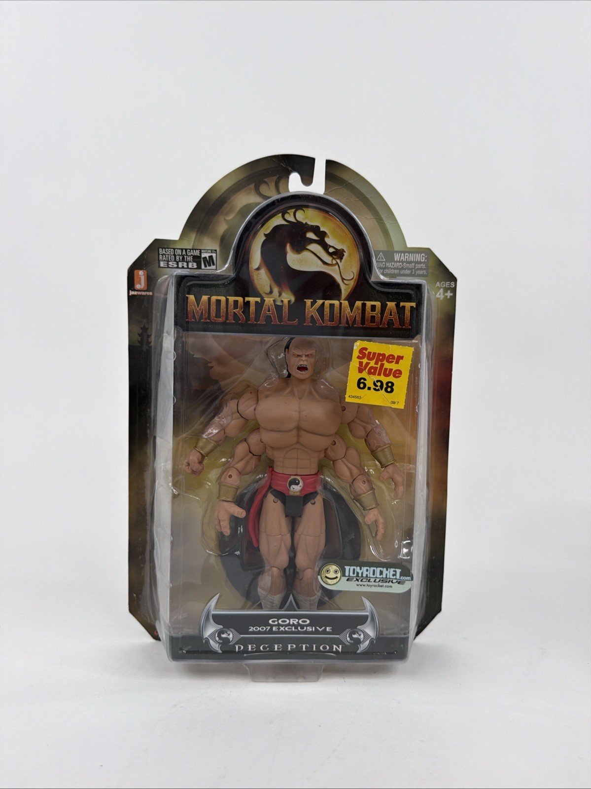 Mortal Kombat Goro Deception Action Figure 2007 Toyrocket Exclusive *See Photos
