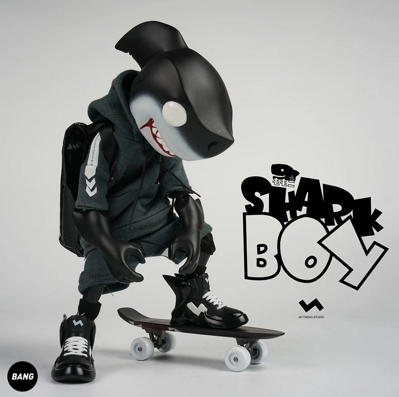 J.t Studio 2Go Shark Boy Black Ver 22cm/8.6In Limited Collectible Action Figure