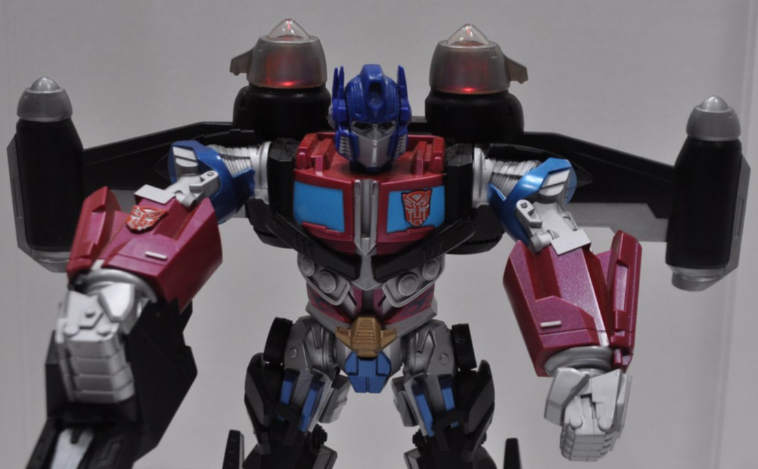 2008 Transformers Mega Power Bots OPTIMUS PRIME Hasbro 12&Prime; Lights Up & Talks
