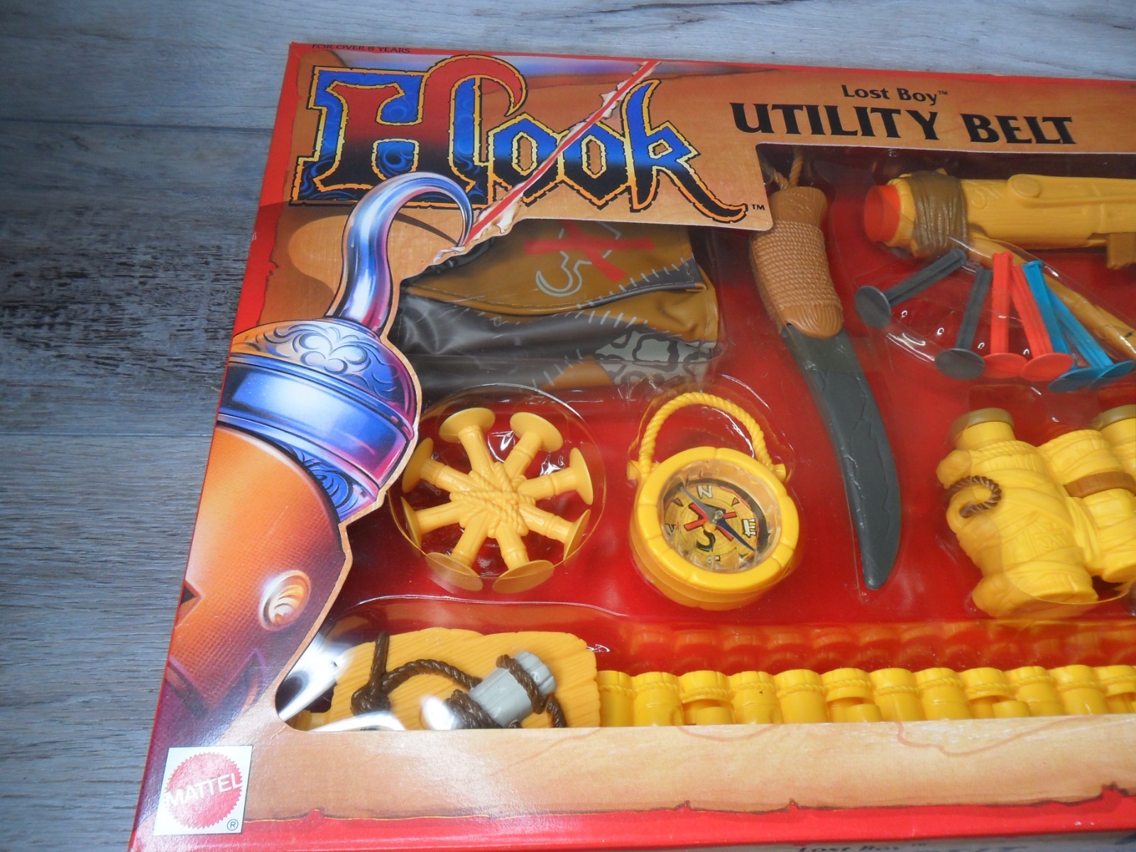 Hook ~ Lost Boy Utility Belt Captain Hook 1991 Mattel 8713 New Sealed RARE