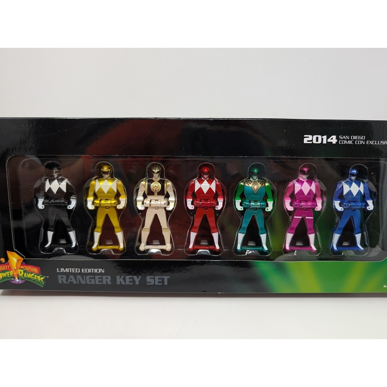 2014 SDCC Mighty Morphin Power Rangers Limited Edition Ranger Key Set Comic Con