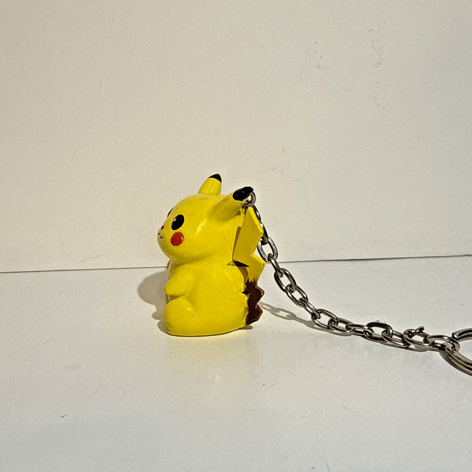 Pikachu (#025) 1999 Basic Fun BFI Pokémon Keychain Figure w/ Pokeball