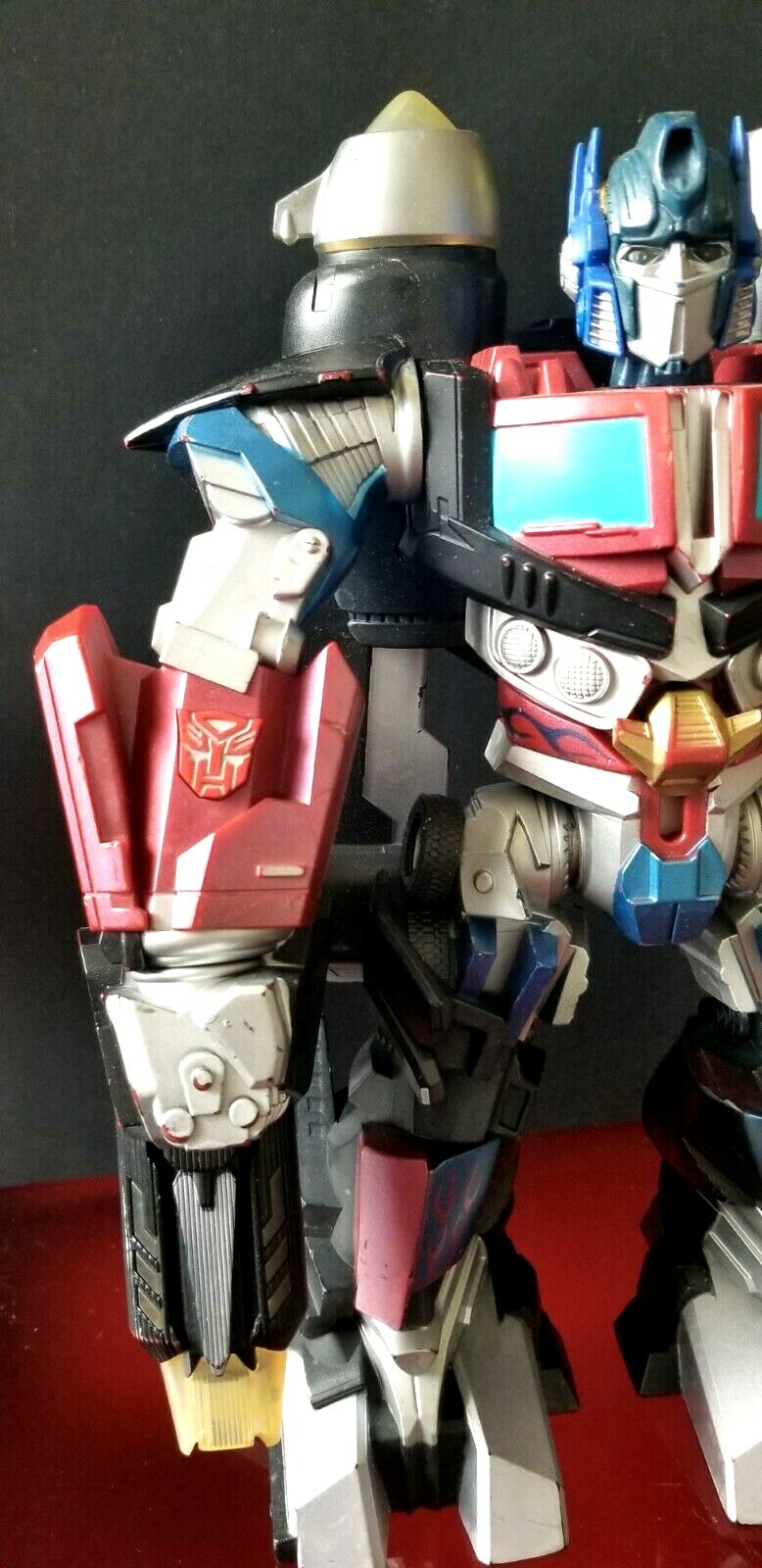 2008 TRANSFORMERS Mega Power Bots JETPOWER Optimus Prime 12&Prime;