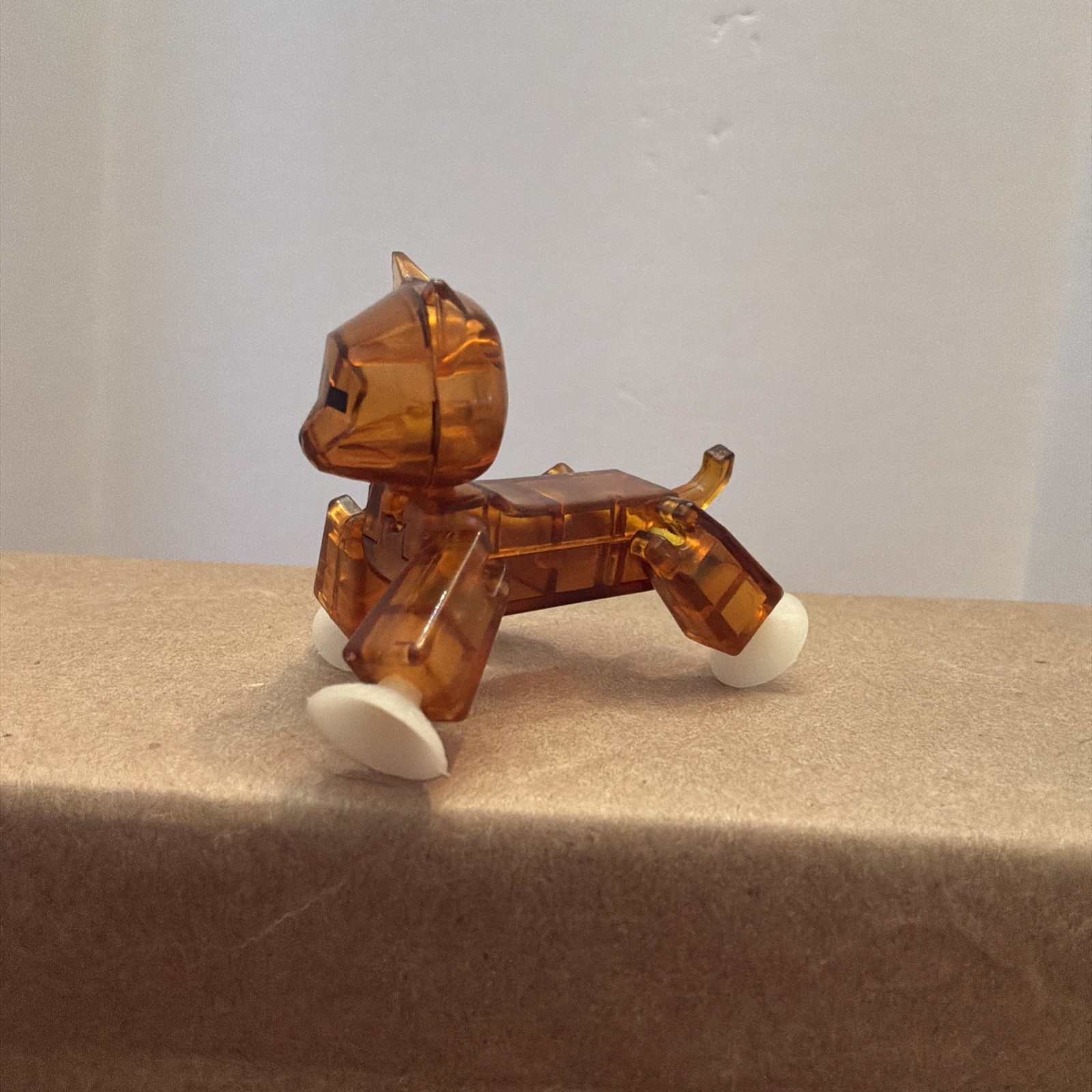 Stikbot ROBOT Stop Motion Animation ACTION FIGURE TOY Clear Amber mini figure