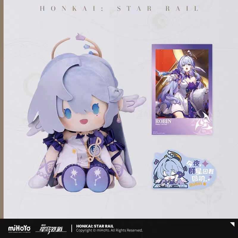 Honkai Star Rail Robin Potepotte 35cm/13.7&Prime; Sitting Action Figure Official Gift