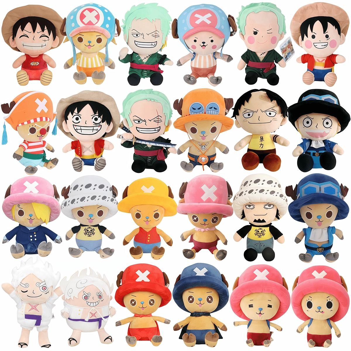 One Piece Chopper Plush Keychain Soft Stuffed Doll 14-30cm Kawaii Anime Toy!