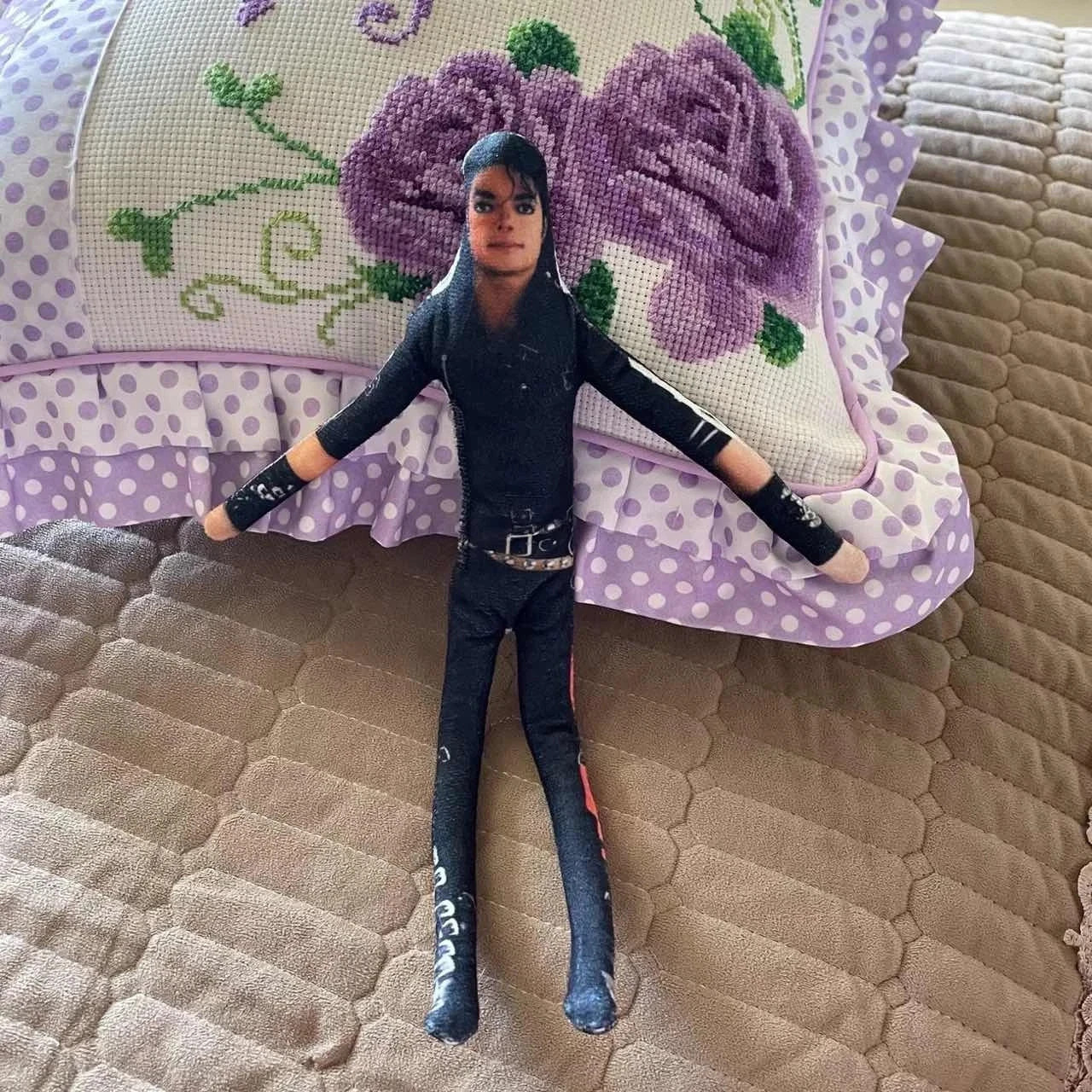 Michael Jackson Cosplay Doll Plush Stuffed Figure Abstract Joint Mobility Toy US