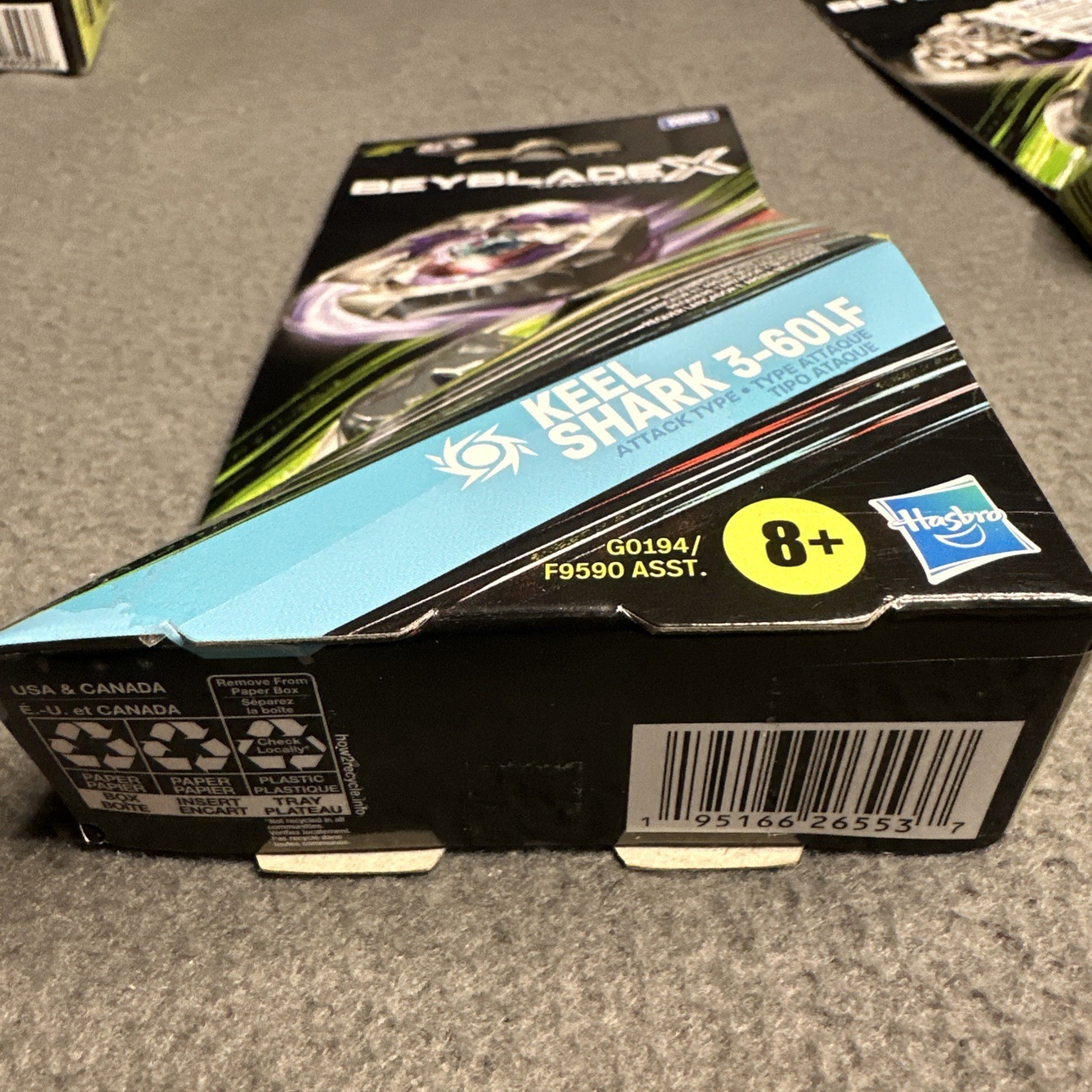 Beyblade X Keel Shark 3-60LF Attack Type Top New in Package