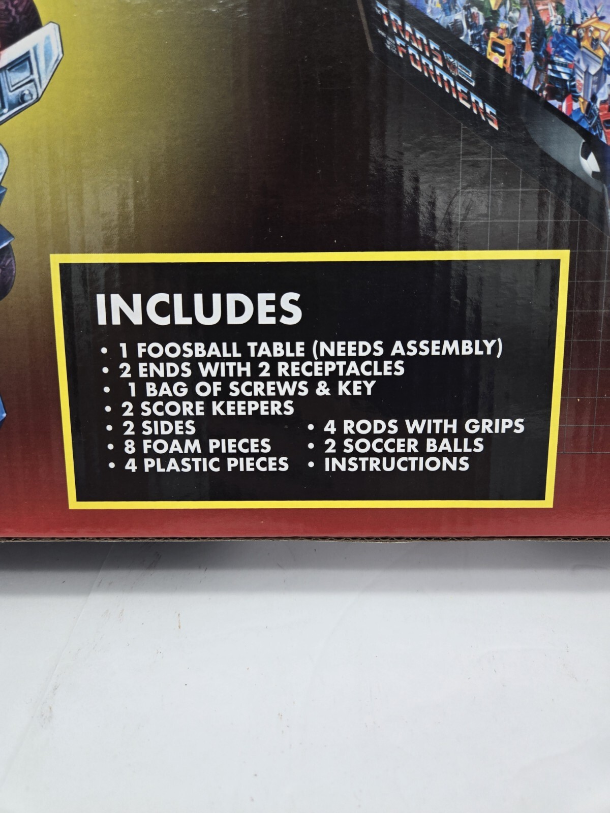 Transformers Foosball Wooden Table Top Edition Forever Clever by Hasbro NEW
