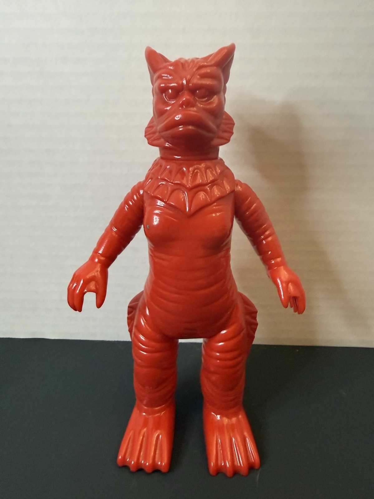M1-Go Ragon Unpainted Red Soft Vinyl Sofubi Figure 9&Prime; Ultra Q Ultraman Kaiju