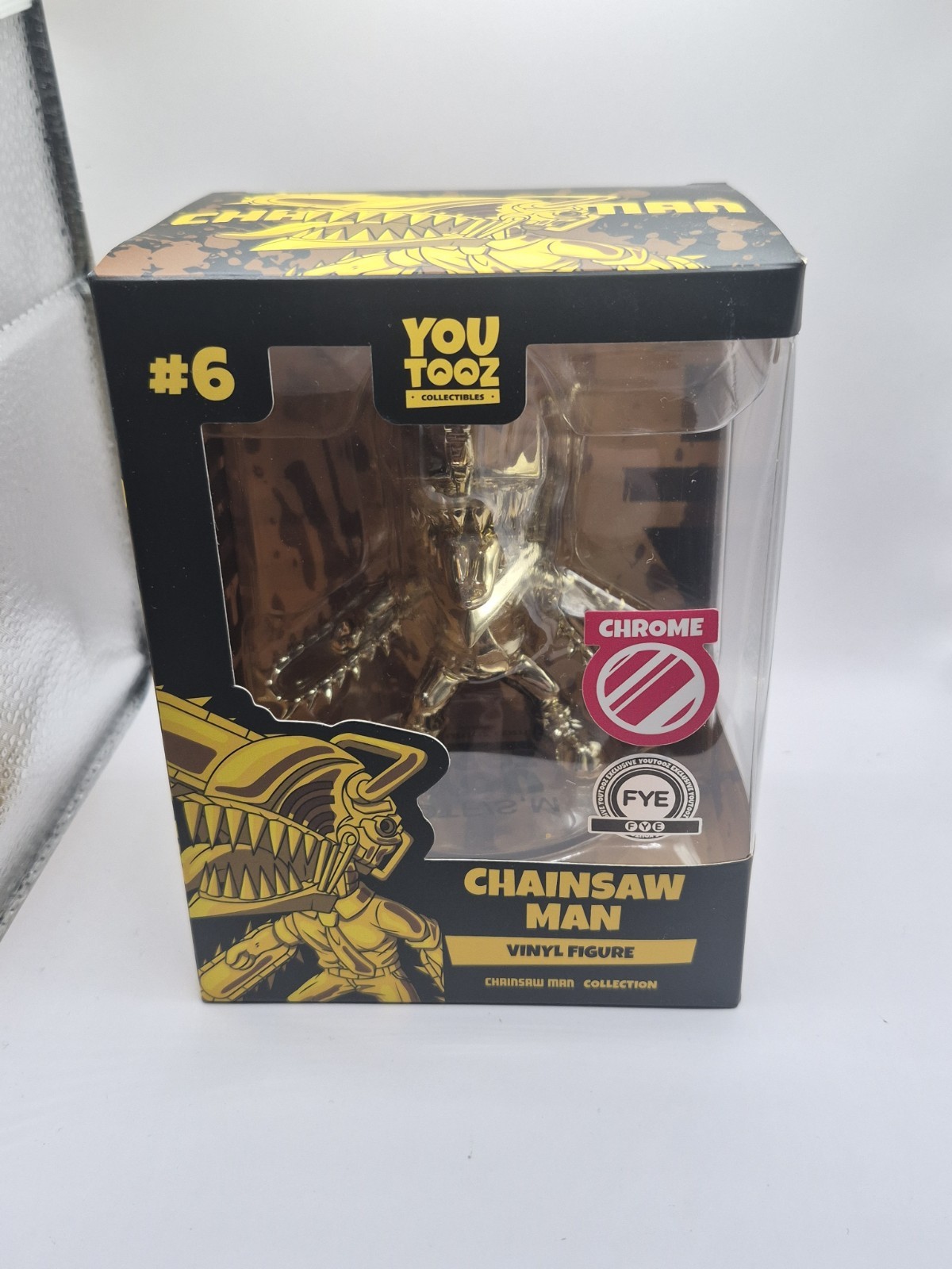 2023 YouTooz – Chainsaw Man Denji Gold Chrome Version Exclusive! (Damaged)