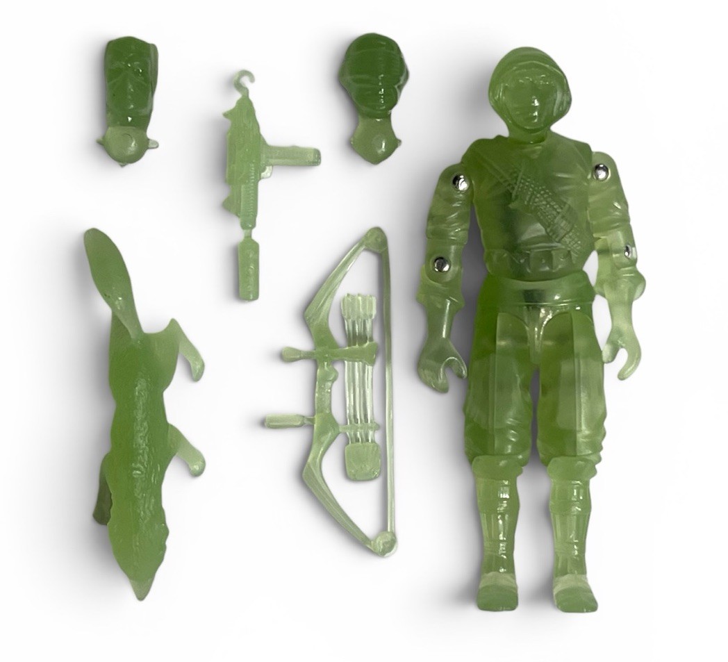 NEW Gi Joe LadyJayeToys Green Radioactive Glow In The Dark Storm Shadow V2