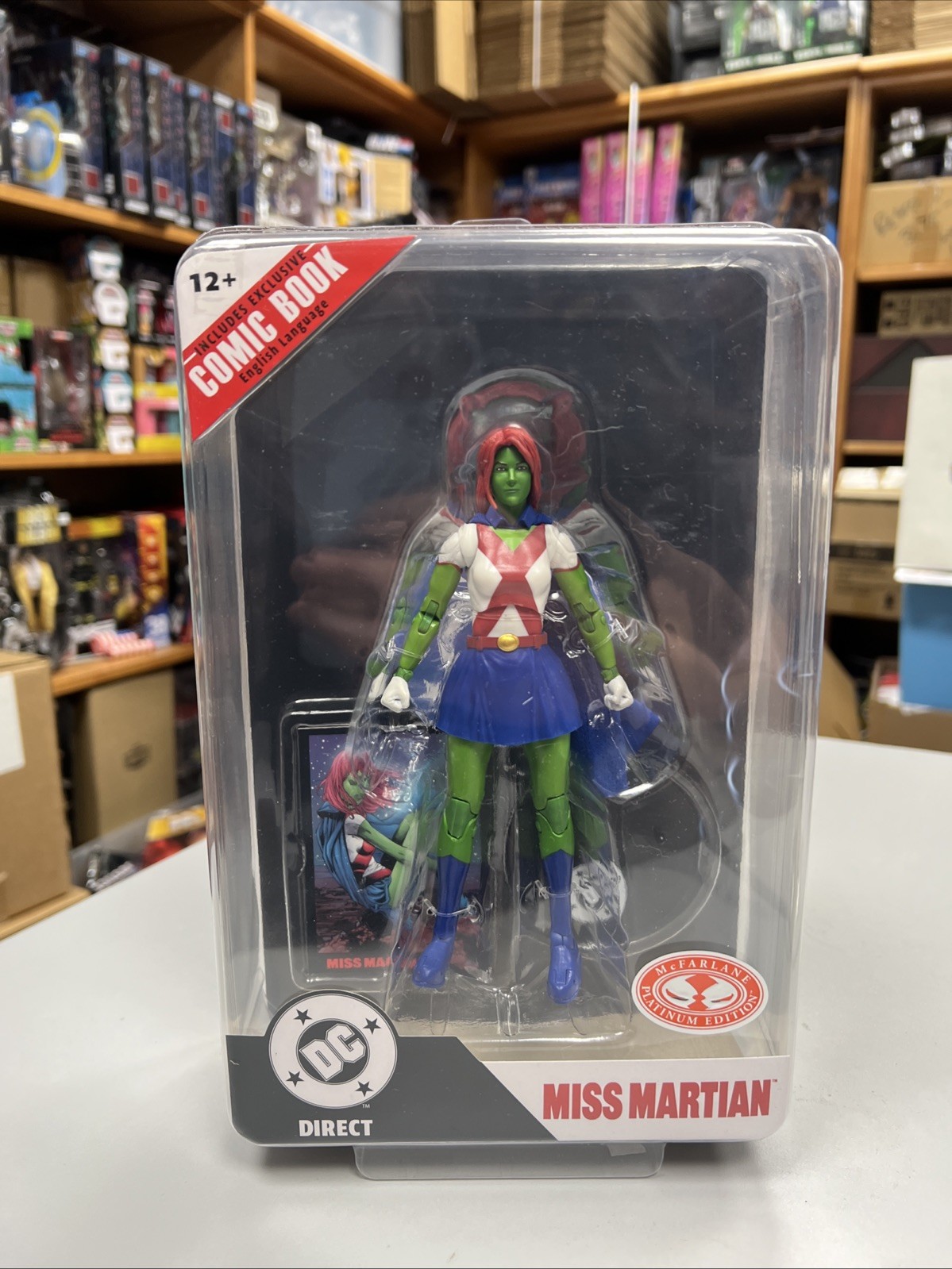 DC Direct Page Punchers Teen Titans Miss Martian 7” Figure Platinum Edition New