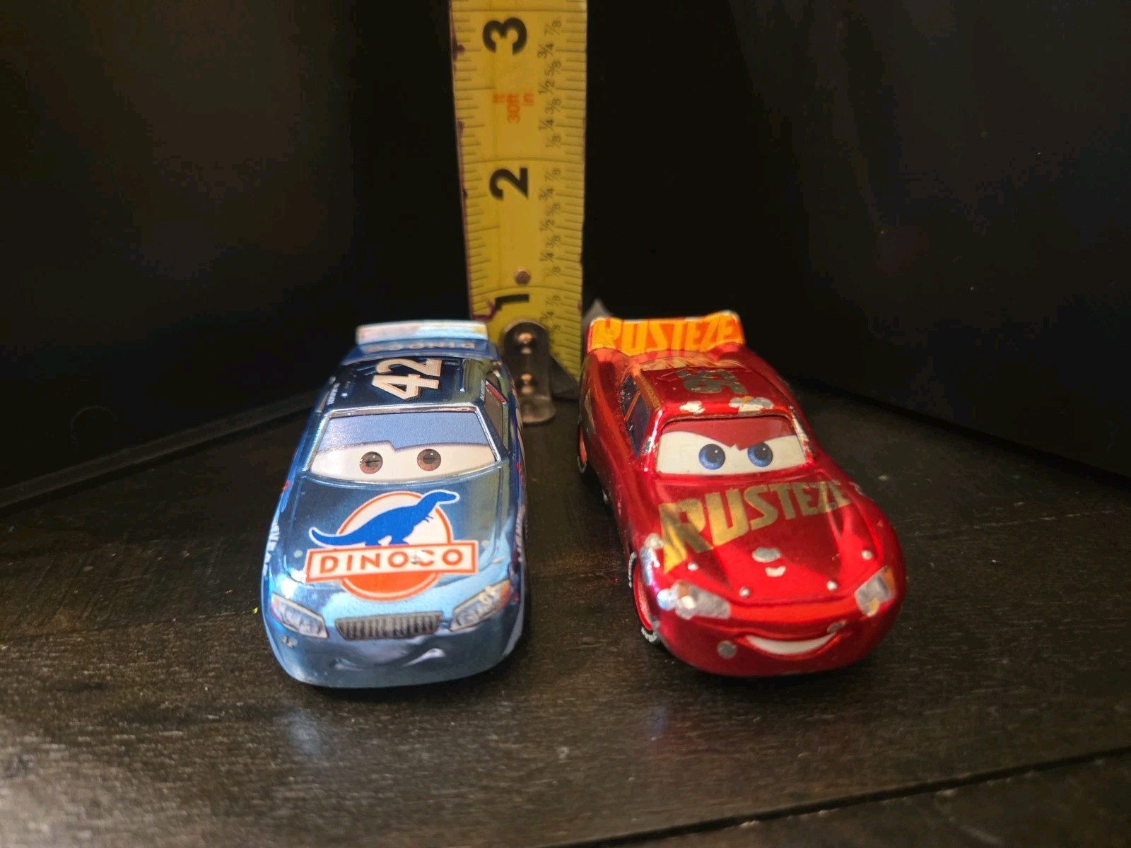 Set Disney Pixar Cars Target Only Rust-Eze McQueen & Metallic Cal Weathers Lot