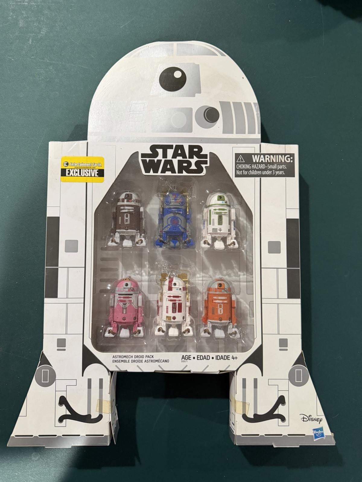 Star Wars Astromech Droid Six 6 Pack 3 3/4-Inch Entertainment Earth EE Exclusive