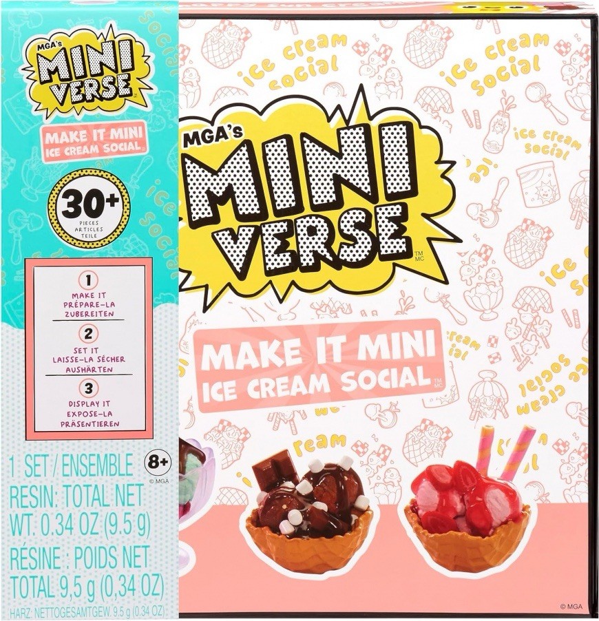 FOR 2 LOW PRICE MGA&rsquo;s Miniverse Make It Mini Ice Cream Social BRAND NEW UNOPENED