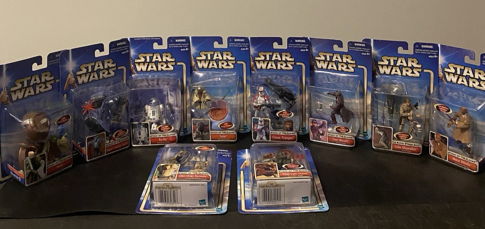 Star Wars Hasbro 2002 AOTC Collection 1 – 4&Prime; Figure Lot of 10 NIB