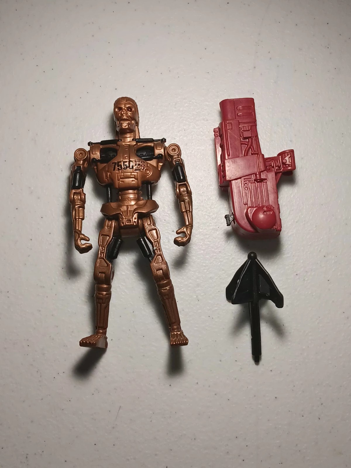 Metal Mash Terminator Gold T-800 Terminator Future War 1992 Complete Kenner