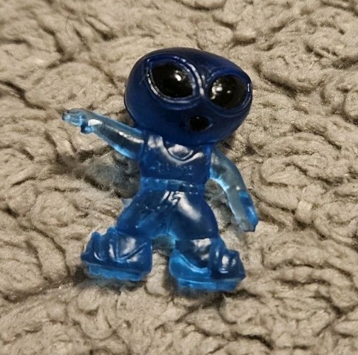 Mini Alien Figure 1 Inch Tall Blue