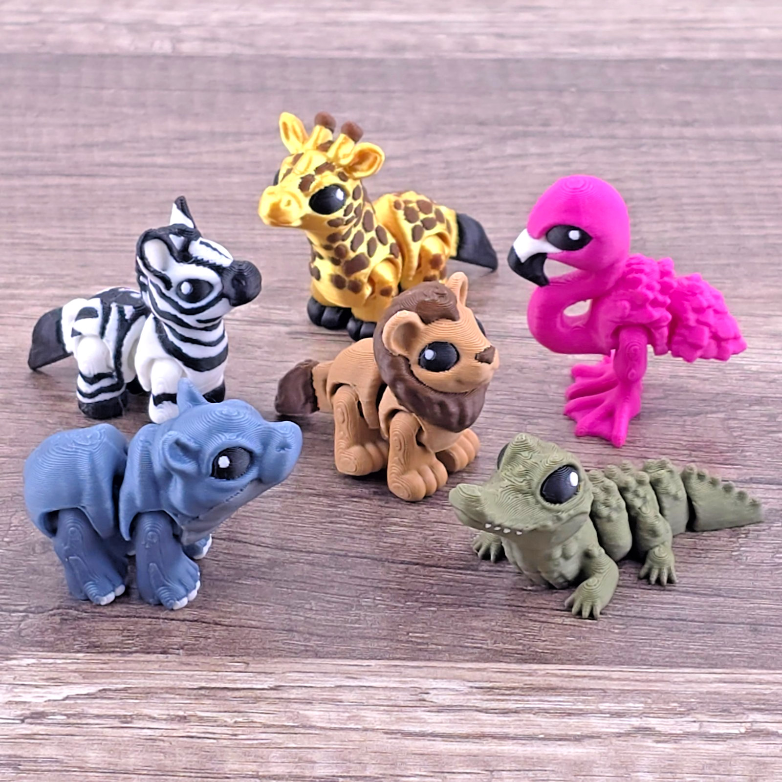 6pc Mini Creature Set – Choose Your Theme – 3D Printed Articulated Creatures