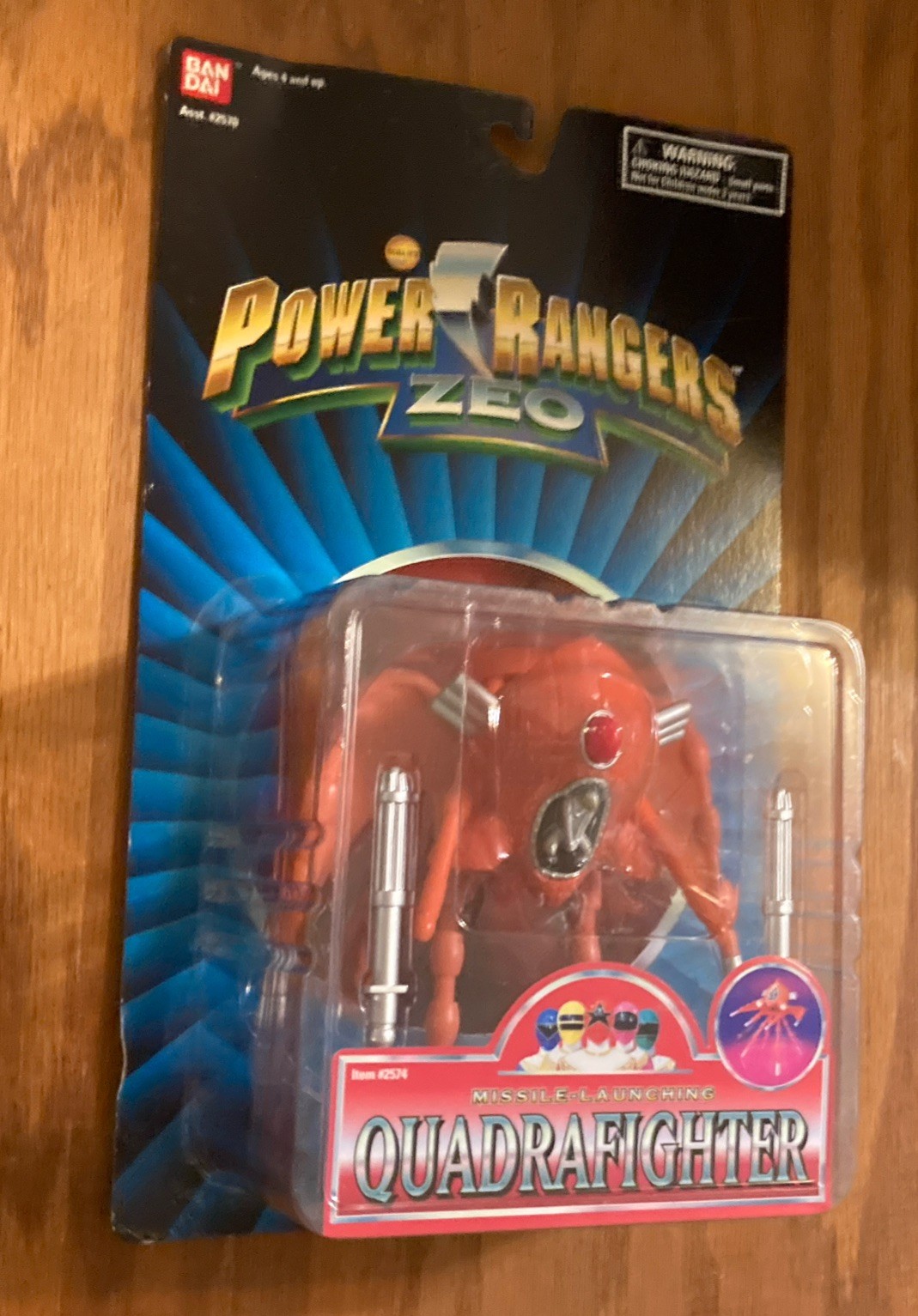 1996 Quadrafighter Power Rangers Zeo Evil Space Aliens Bandai Figure Sealed