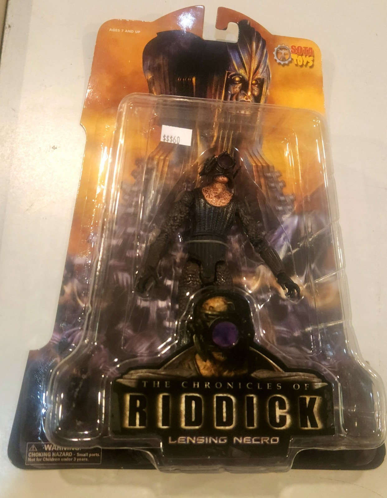 THE CHRONICLES of RIDDICK LENSING NECRO 7&Prime; Action Figure SOTA TOYS NEW IN BOX