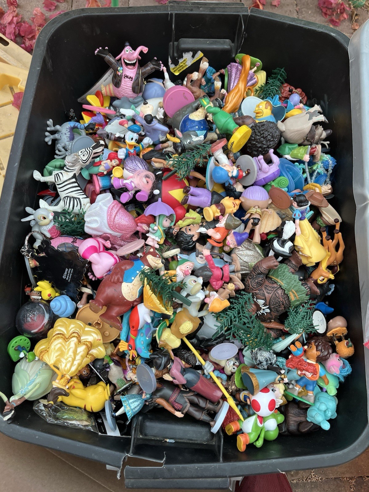 disney figures lot random around 9-12 pound for box