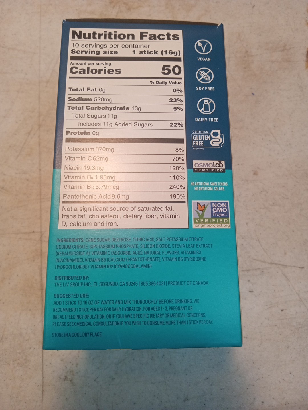 Hydration Multiplier Passion Fruit 5.65 Oz By Liquid I.V