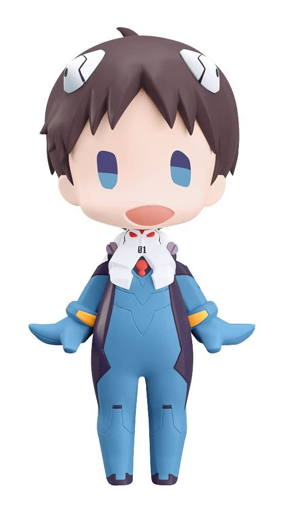 Rebuild of Evangelion: Shinji Ikari Hello! Good Smile Mini Figure, Multicolor