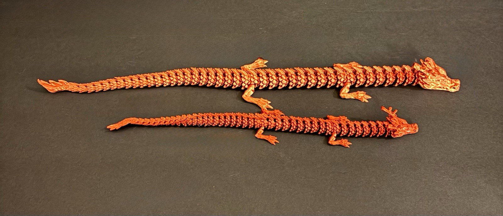 3D Printed Dragon Egg with 2 Dragons – 18in and 12in Movable Articulated