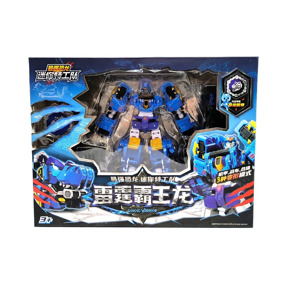 MiniForce Dinoid Transformation Robot THUNDER TYRA Dinosaur Toys Action Fgure