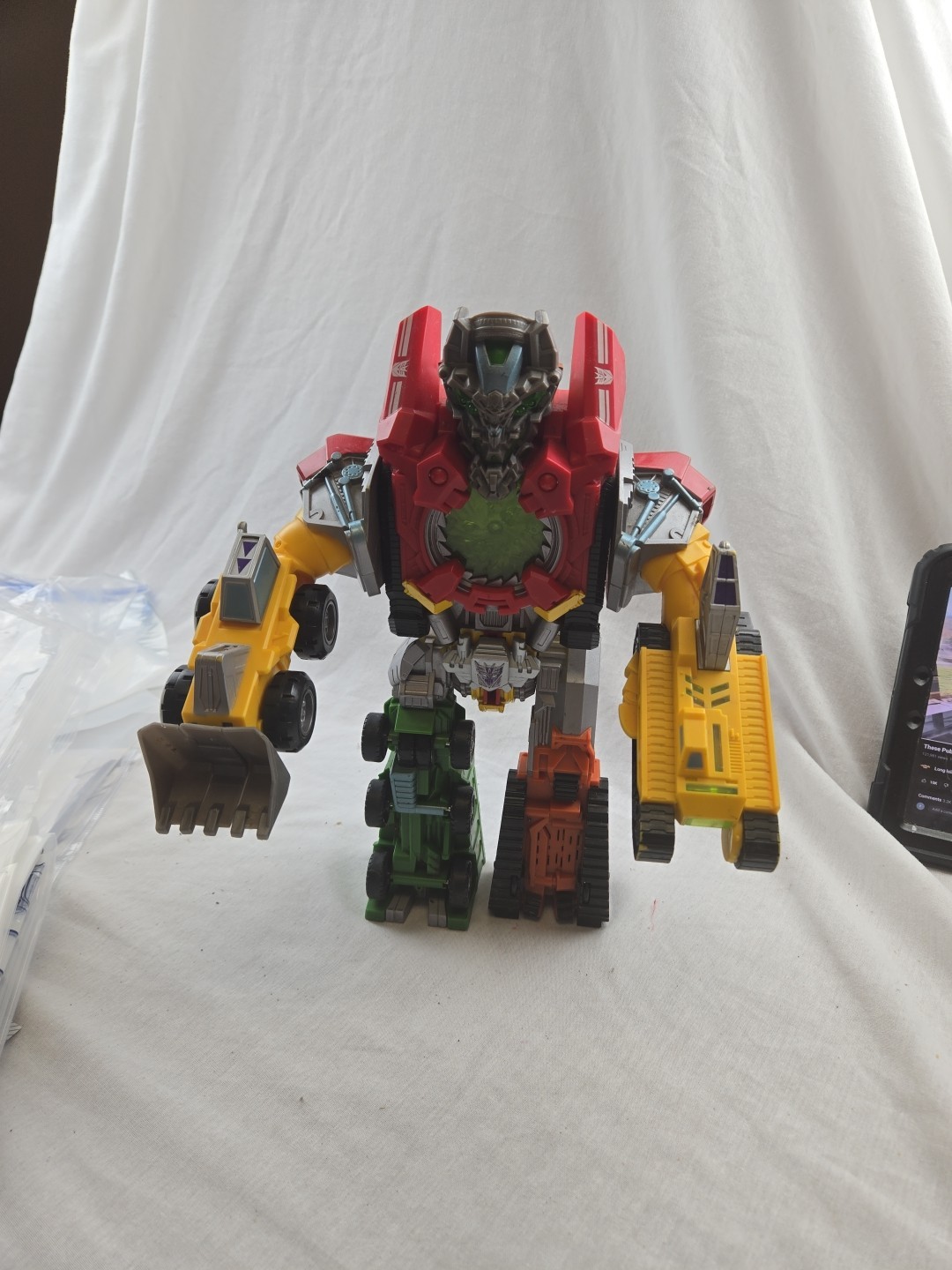 2008 Transformers Construction Devastator Mega Power Bots 12&Prime; Revenge of Fallen