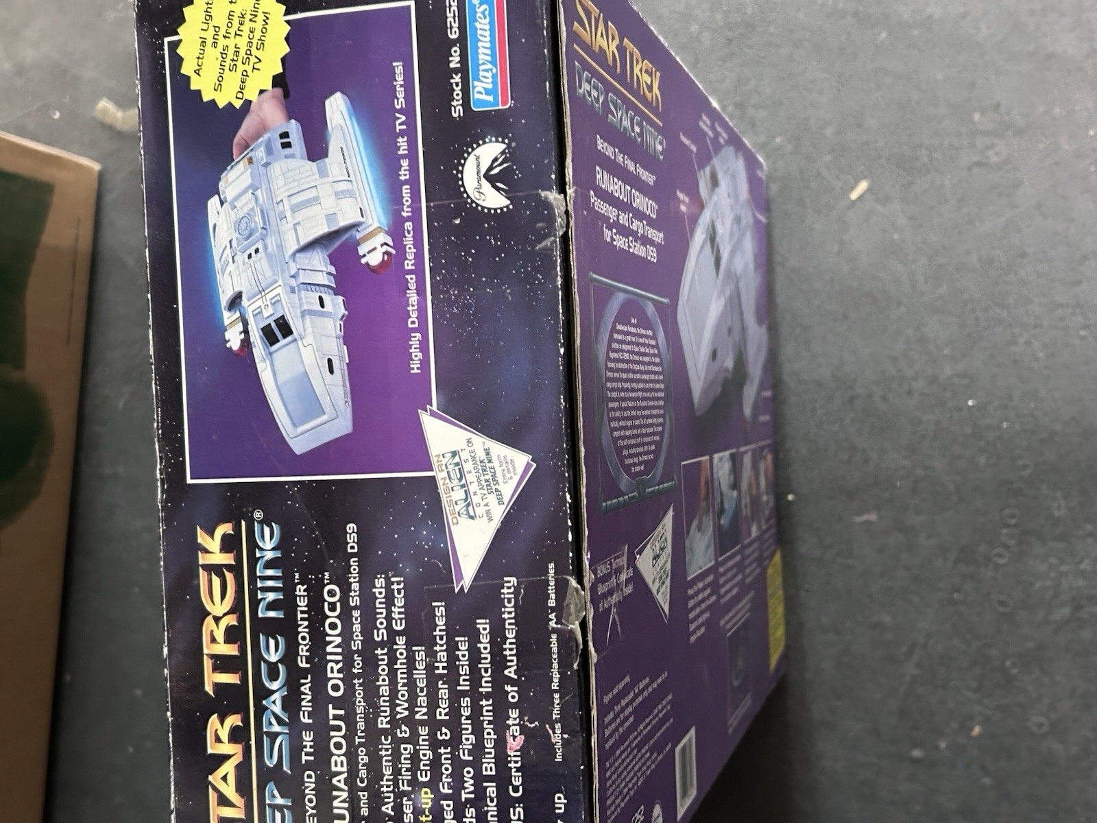 « Star Trek Deep Space Nine” Runabout Orinoco vehicle for 5” Playmates Figure New