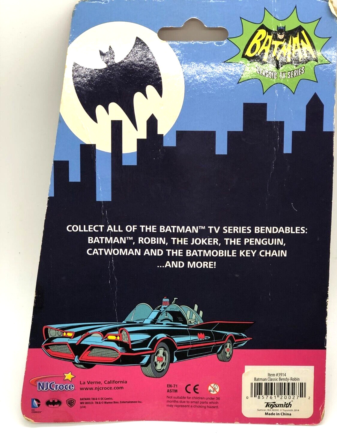 NJCroce Classic Batman Robin Bendable Toy Figure 1:13 Scale