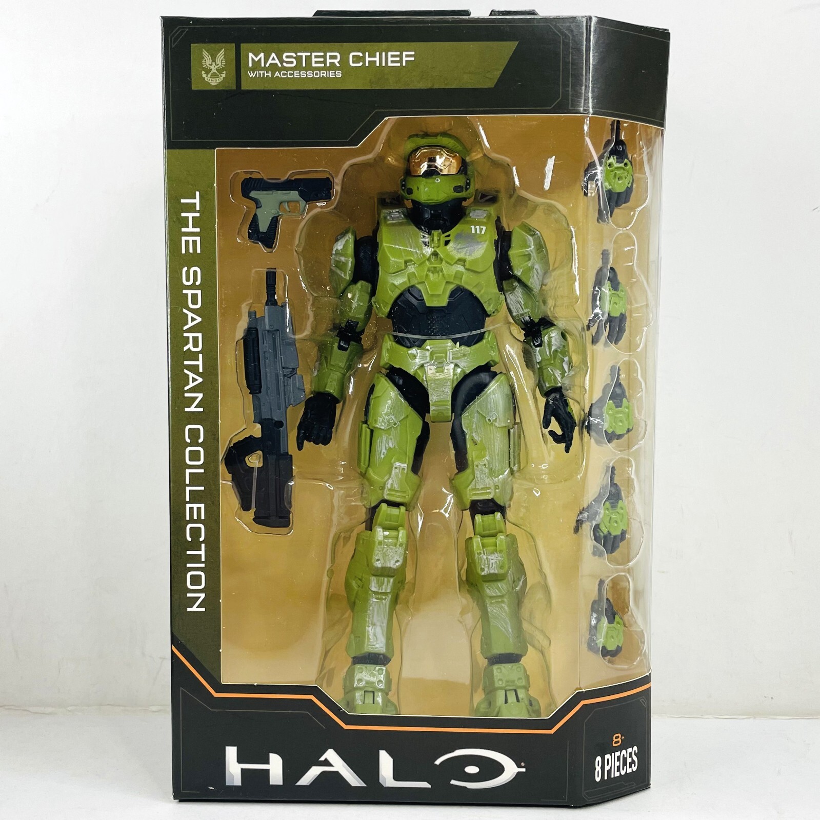 HALO Spartan Collection Master Chief w/Weapon Highly Articulated 6.5&Prime; Figure Toy