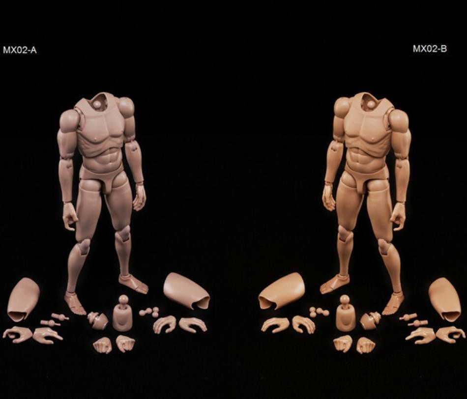 1/6 Male Narrow Shoulders Muscular Joint Body For 12 » Action Figure Model Doll
