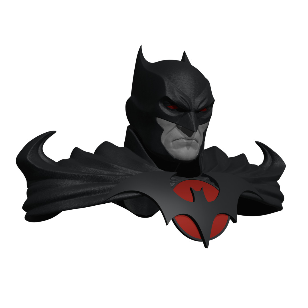 1/6 Scale Action Figure Chest & Head: Dark Knight (Flashpoint v3B)