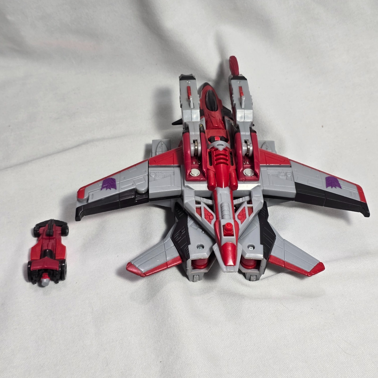 Transformers Armada 2003 Max-Cons STARSCREAM w/ Swindle – Near Complete