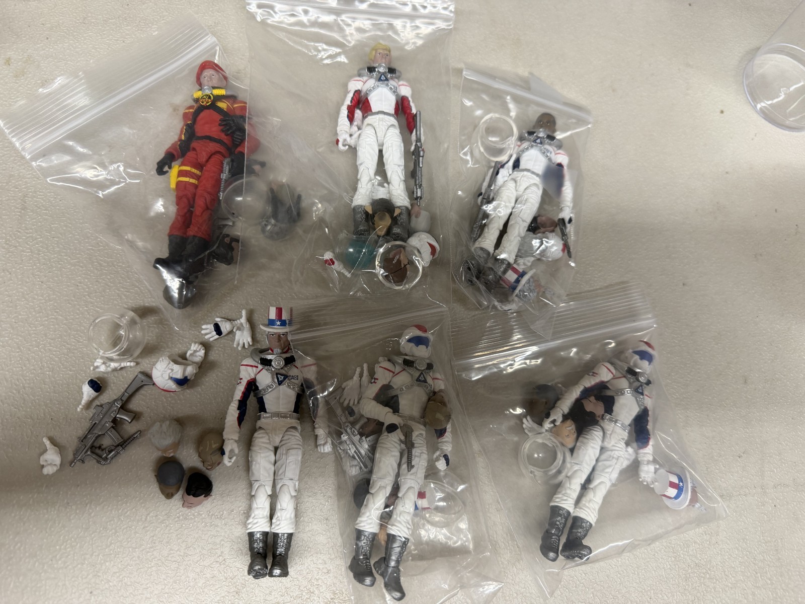 SPACE FORCE USA Red & Russian Agency Action Figures Amazo Toys 1:18 lot of 5
