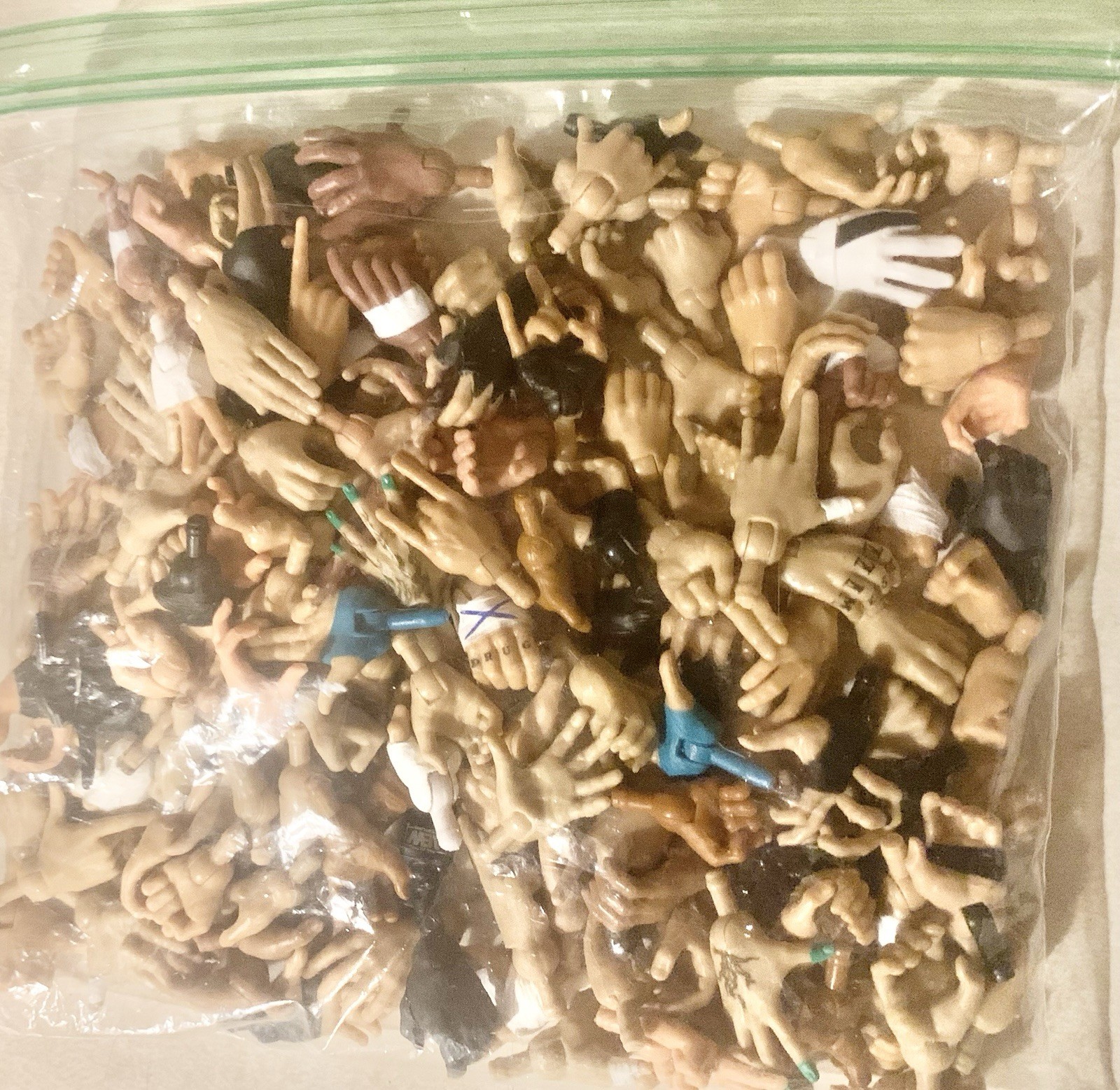 Lot Of AEW Figure Hands At Least 50 Pairs Of Hands All In Good Condition