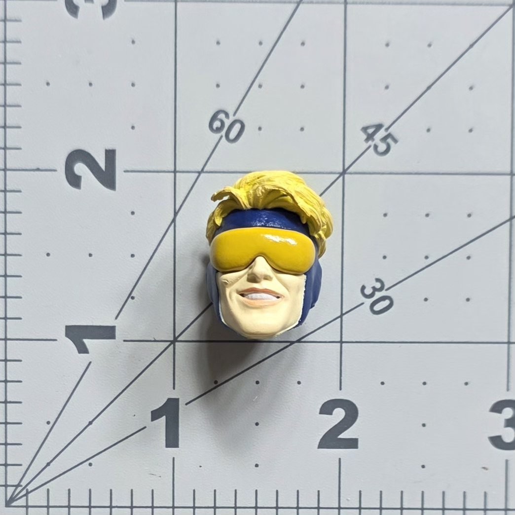 McFarlane DC Booster Gold Male Head Futures End for 7&Prime; Scale Custom Fodder Parts