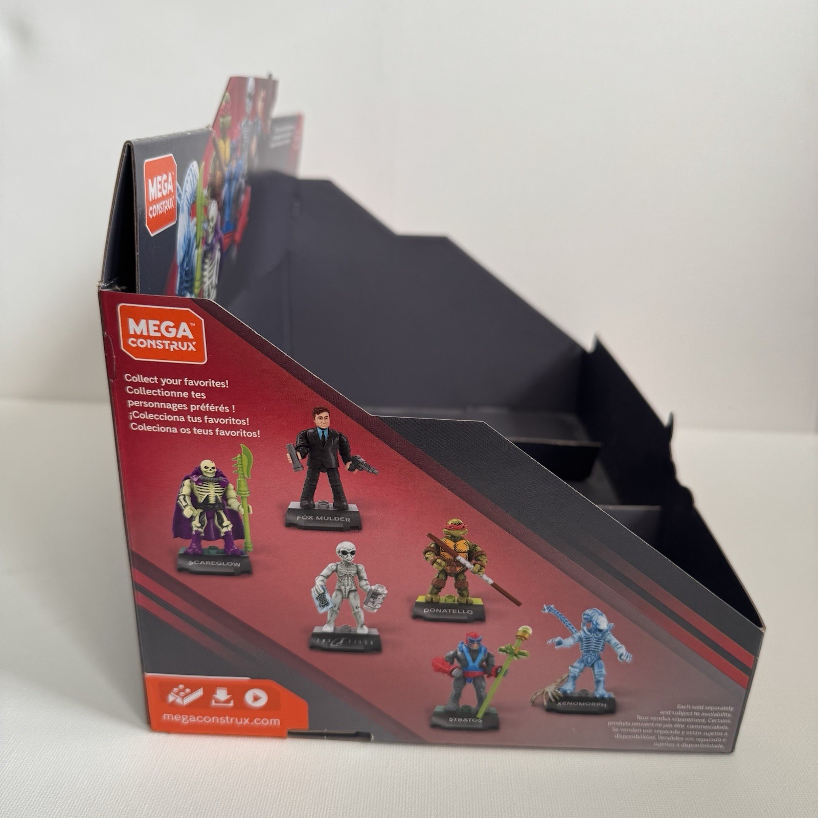 Mega Construx Heroes Series 5 Empty Retail Display Box MOTU TMNT Aliens X-Files