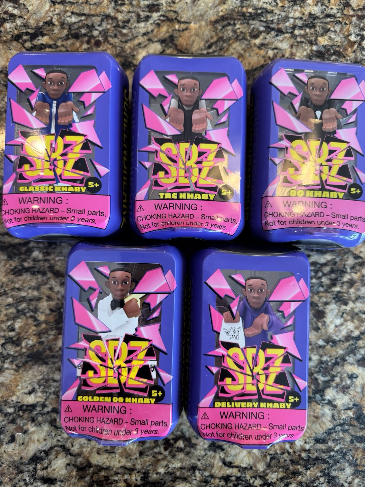 5 Brand New SBZ Screen Breakz Khaby OO Tac Classic Golden Delivery