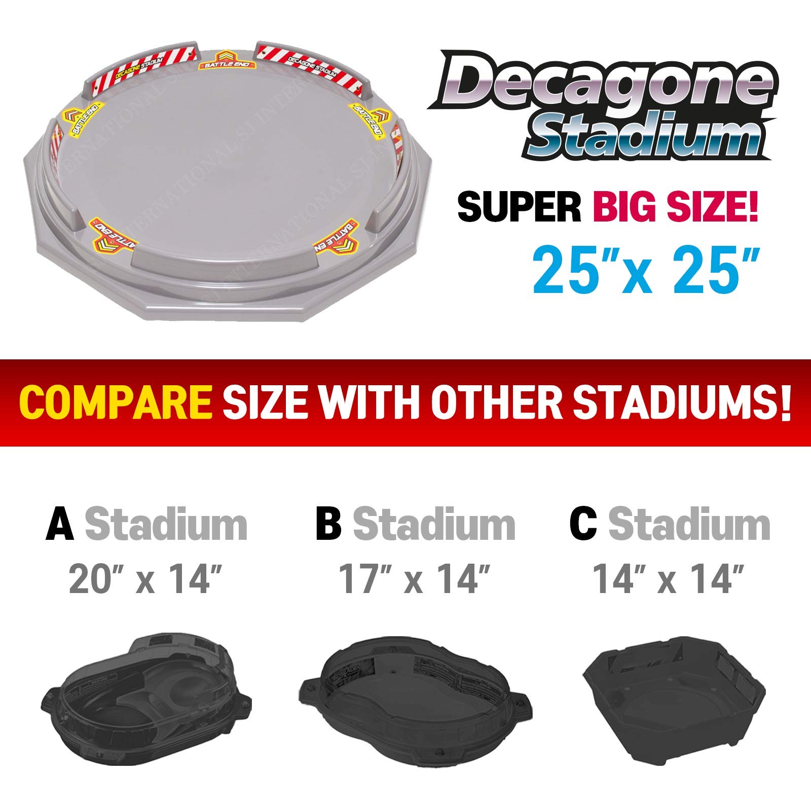 Decagon Battling Tops Stadium Large Size 25 Big Arena 4~6 Kids