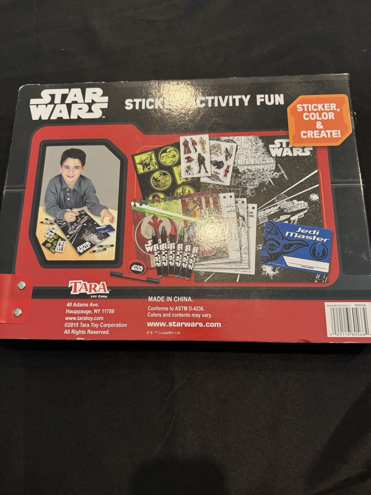 Disney Star Wars Sticker Activity Fun, Sticker, Color and Create, Ages 3+, NEW