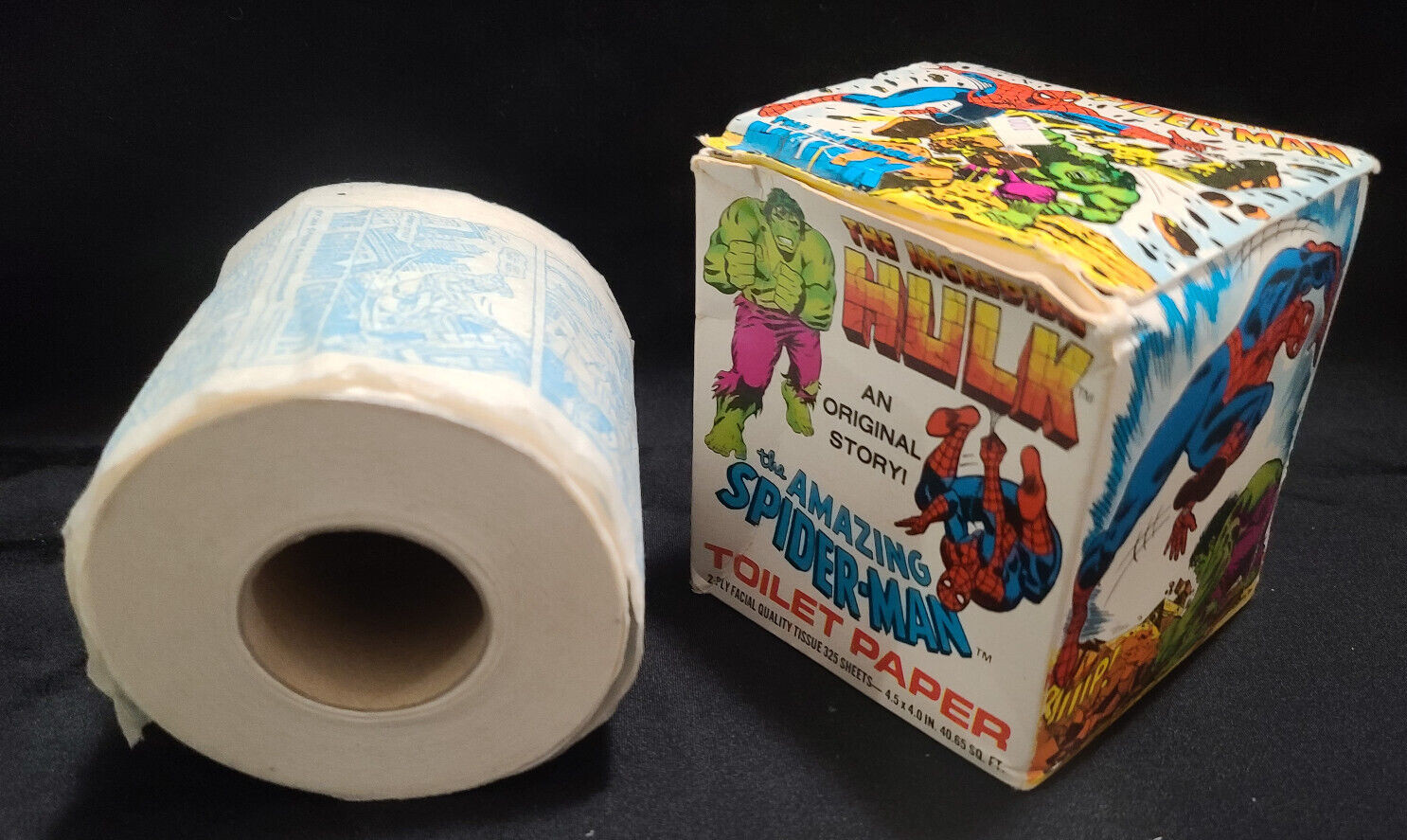 ❤Rare Marvel Comics Amazing Spider-Man Incredible Hulk Toilet Paper Oh Dawn 1979