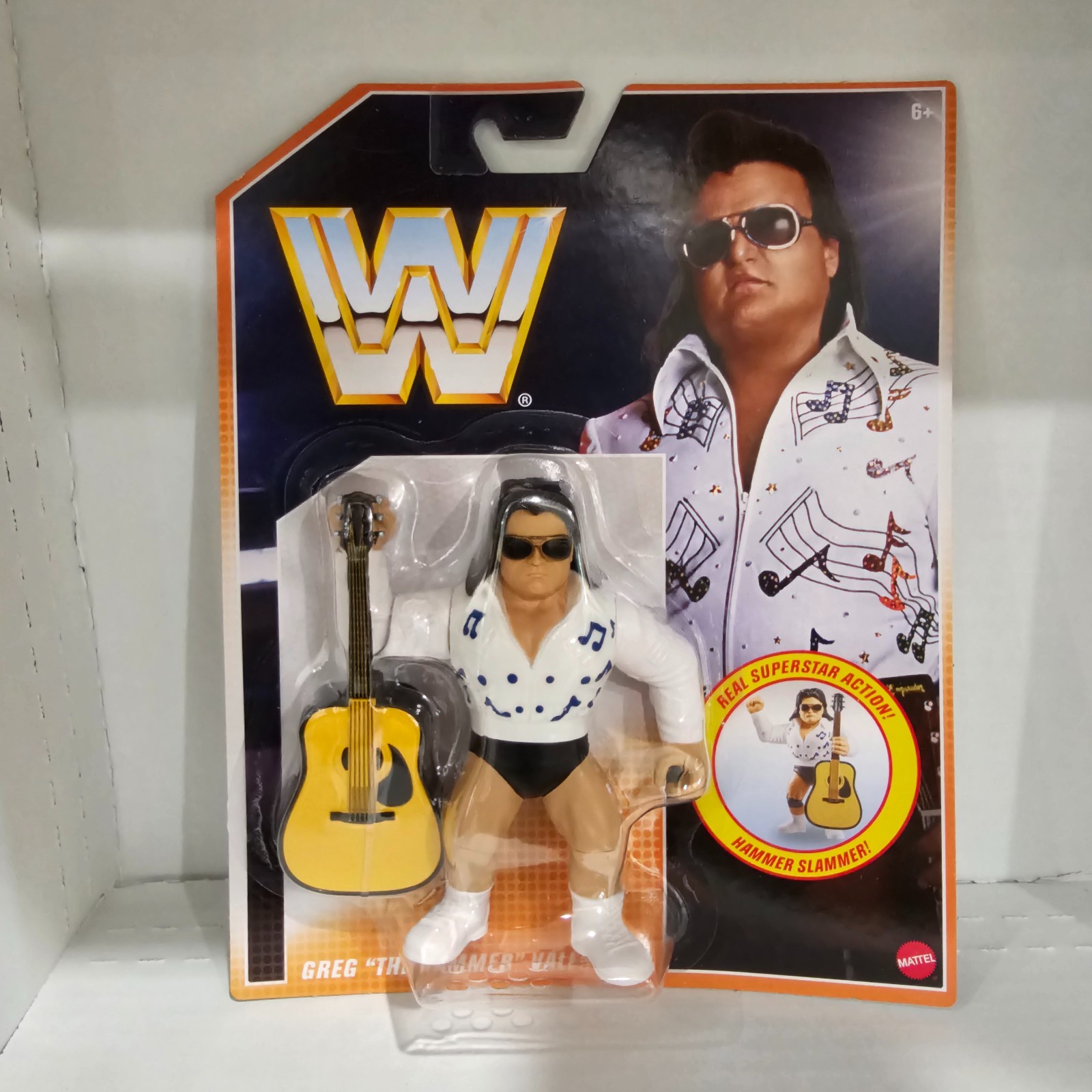 GREG THE HAMMER VALENTINE +Guitar *SEE NOTES Mattel Hasbro WWF WWE Retros Figure