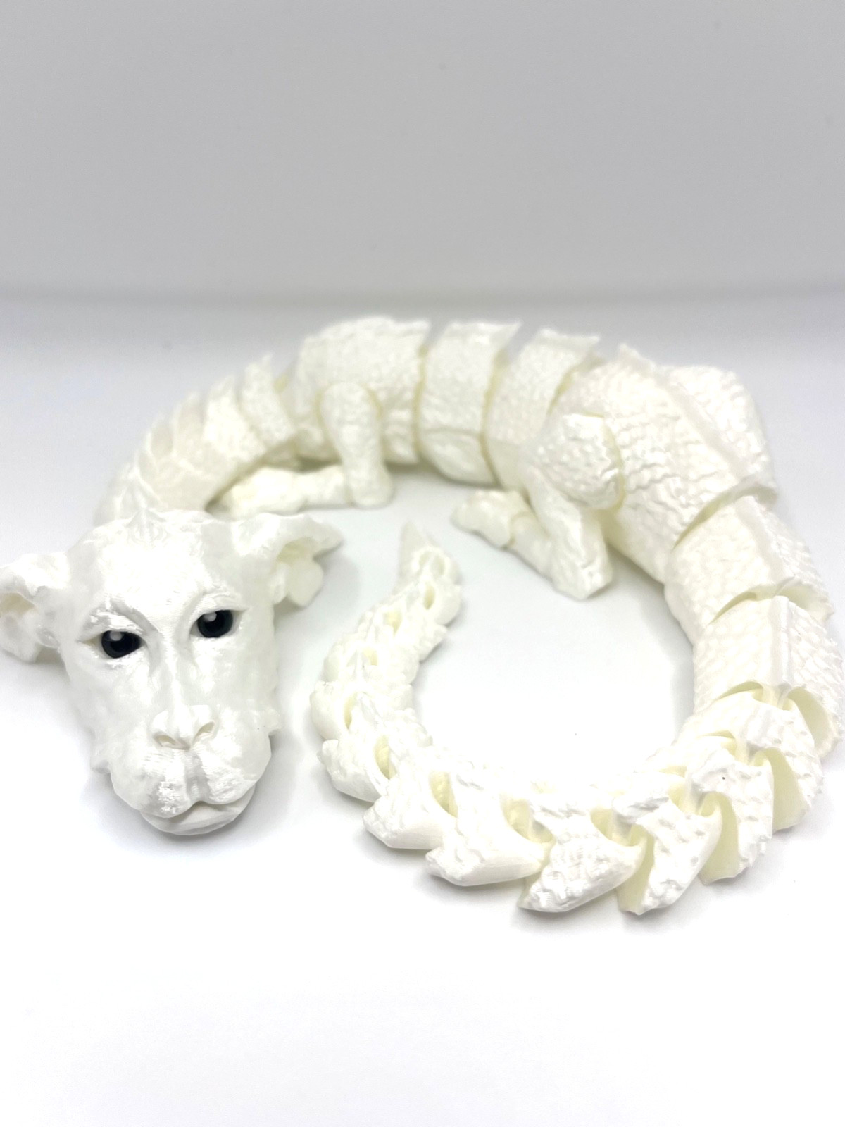 3D Printed Articulated NeverEnding Story Luck Dragon Falkor 16&Prime; Figure